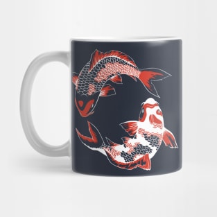 Koi Duo - White Mug